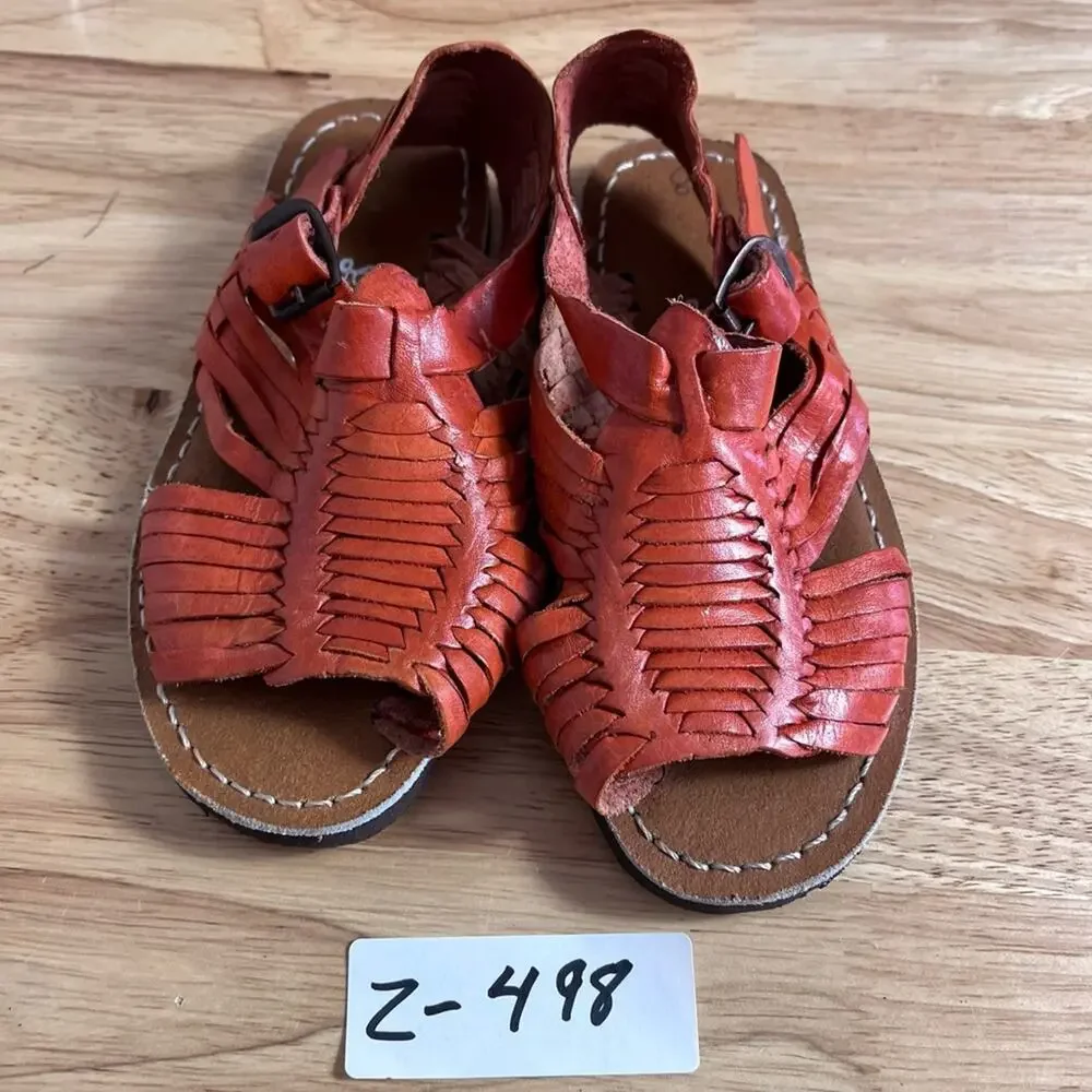 DSANTY Boys Unisex Sandals Size 8 Toddler Fisherman Mexican Traditional Huarache